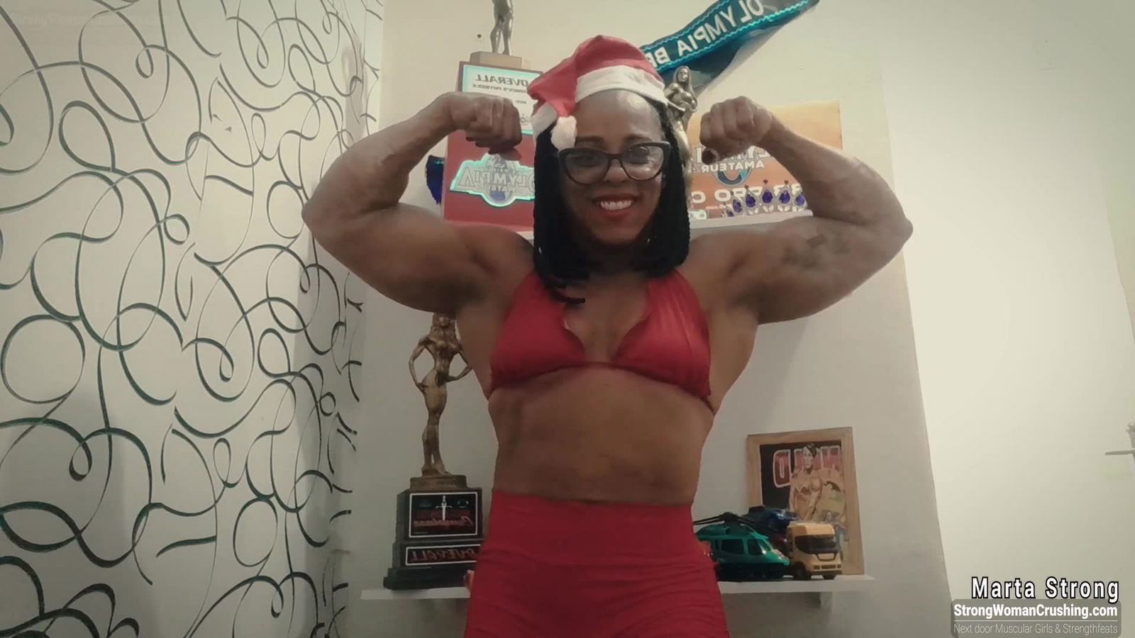 Album by MusclegirlStrength with the username @MusclegirlStrength, who is a brand user,  February 27, 2024 at 5:07 PM and the text says 'Muscular Marta Destroys Christmas Toys with Power!
Full Video: https://bit.ly/3jpkS6c

Check out our site for the ultimate display of muscular female bodybuilders flexing their muscles, bending metal, lifting cars, and crushing things with their..'