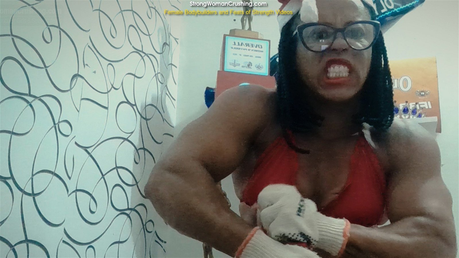 Photo by MusclegirlStrength with the username @MusclegirlStrength, who is a brand user,  April 15, 2024 at 7:04 AM and the text says 'Muscle Goddess Marta Crushes Christmas Toys with Power!: StrongWomanCrushing.com

#musclegirl #musclegirllove #femalemuscle #femalemuscles #featsofstrength #MuscleCrushMonday #PowerfulWomen #DestroyingLimits'