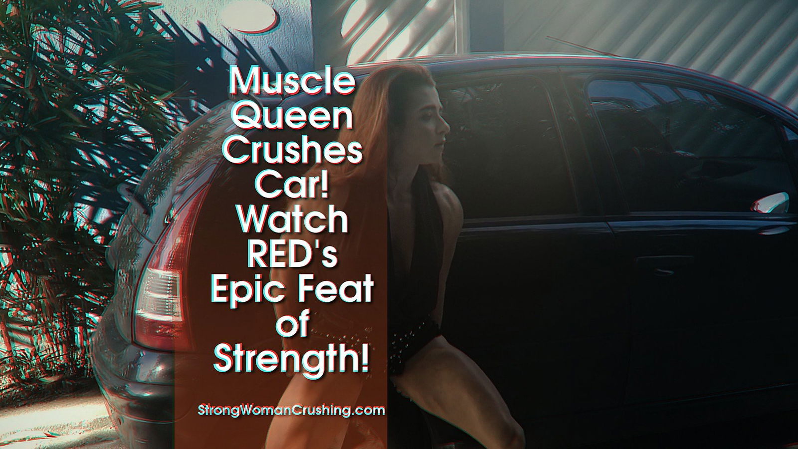 Album by MusclegirlStrength with the username @MusclegirlStrength, who is a brand user,  February 26, 2024 at 12:09 PM and the text says 'Muscle Queen Crushes Car! Watch RED's Epic Feat of Strength!
Full Video: https://bit.ly/3mNPWv7

Indulge in the power and allure of muscular female bodybuilders bending metal, lifting cars, and flexing their strong biceps on our site today!..'