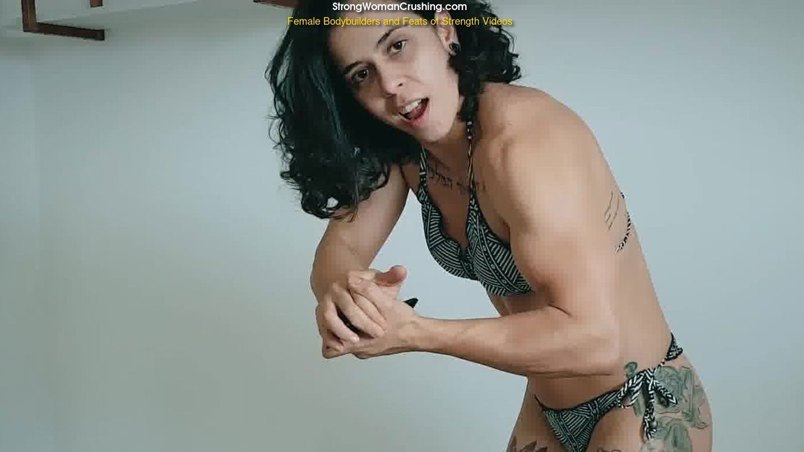 Album by MusclegirlStrength with the username @MusclegirlStrength, who is a brand user,  April 25, 2024 at 10:51 AM and the text says 'Unleashing Her Strength: Sassenach Crushes Metal Motorcycle Model!: StrongWomanCrushing.com

#musclegirl #musclegirllove #femalemuscle #femalemuscles #featsofstrength #MuscleGoddess #StrengthAndBeauty #PowerfulWomen'