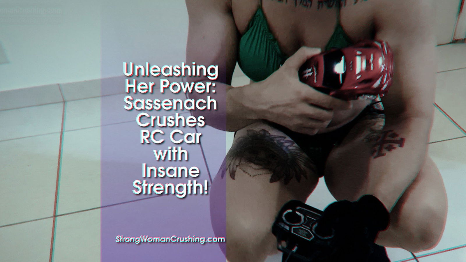 Album by MusclegirlStrength with the username @MusclegirlStrength, who is a brand user,  February 22, 2024 at 6:10 PM and the text says 'Unleashing Her Power: Sassenach Crushes RC Car with Insane Strength!
Full Video: https://bit.ly/3XE2Ltt

Get ready to witness the power and beauty of muscular female bodybuilders showcasing their incredible strength - from bending metal to crushing..'