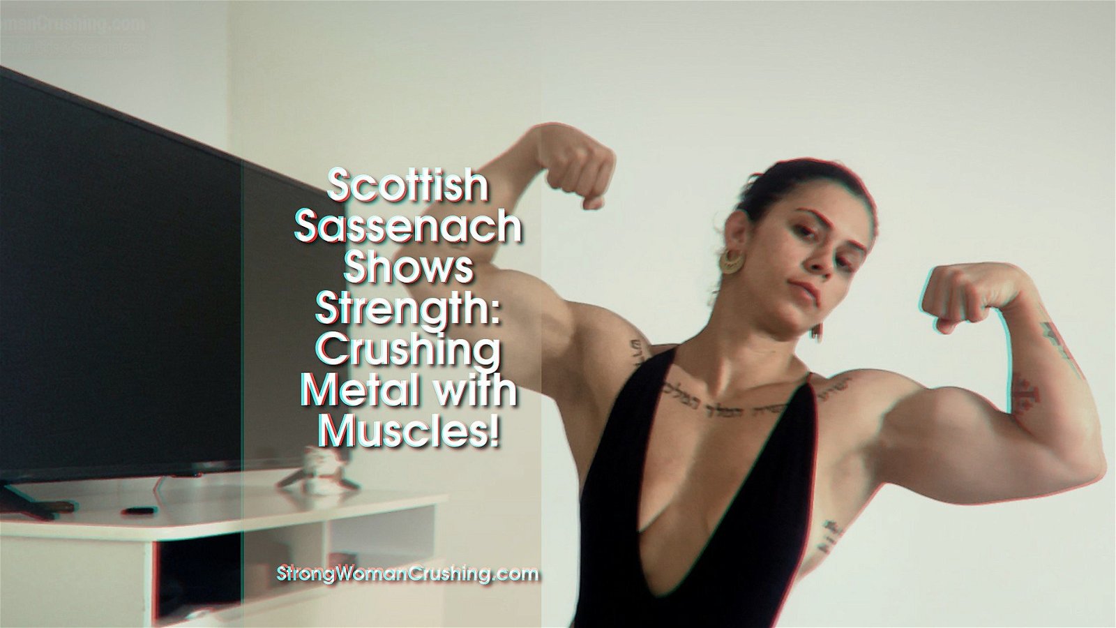 Photo by MusclegirlStrength with the username @MusclegirlStrength, who is a brand user,  February 23, 2024 at 11:06 AM and the text says 'Scottish Sassenach Shows Strength: Crushing Metal with Muscles!
Full Video: https://bit.ly/44kwXMf

Explore the world of powerful and muscular female bodybuilders showcasing their strength through bicep flexing, car lifting, metal bending, and muscle..'