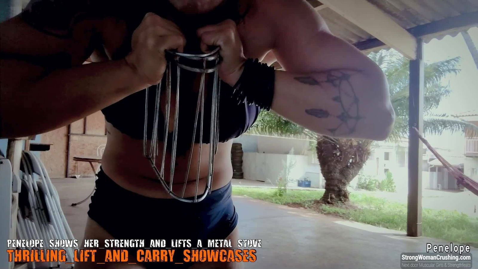 Photo by MusclegirlStrength with the username @MusclegirlStrength, who is a brand user,  October 23, 2023 at 1:30 PM and the text says '👉 www.strongwomancrushing.com 👈

🔥 Join our exclusive membership to watch Penelope crush a metal stove! 🔥

Don't miss out on witnessing the incredible strength of our model, Penelope. She effortlessly lifts and crushes a heavy metal stove like..'