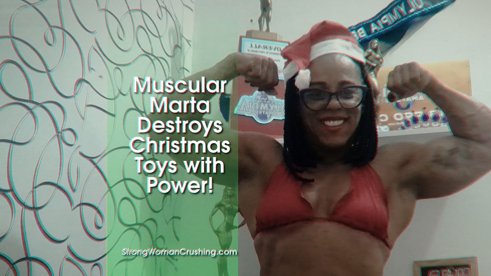 Photo by MusclegirlStrength with the username @MusclegirlStrength, who is a brand user, posted on February 27, 2024 and the text says 'Muscular Marta Destroys Christmas Toys with Power!
Full Video: https://bit.ly/3jpkS6c

Check out our site for the ultimate display of muscular female bodybuilders flexing their muscles, bending metal, lifting cars, and crushing things with their...'