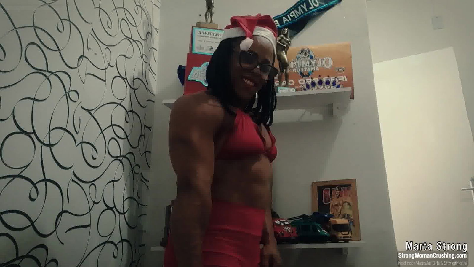 Album by MusclegirlStrength with the username @MusclegirlStrength, who is a brand user,  February 27, 2024 at 5:07 PM and the text says 'Muscular Marta Destroys Christmas Toys with Power!
Full Video: https://bit.ly/3jpkS6c

Check out our site for the ultimate display of muscular female bodybuilders flexing their muscles, bending metal, lifting cars, and crushing things with their..'