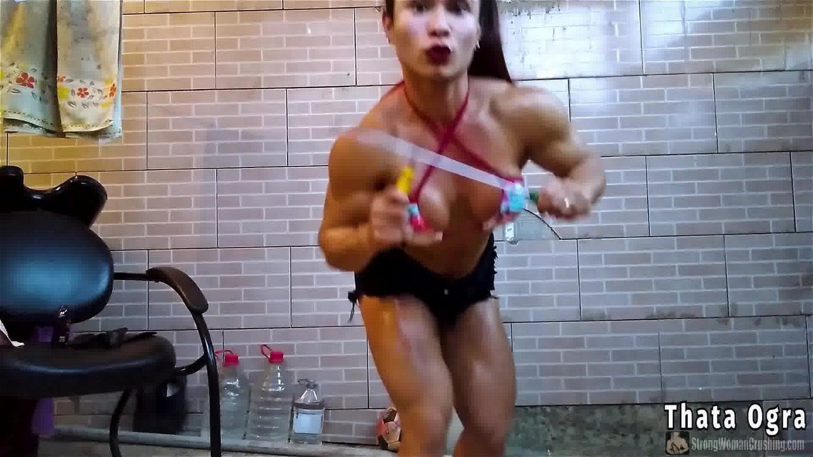 Photo by MusclegirlStrength with the username @MusclegirlStrength, who is a brand user,  February 8, 2024 at 5:36 PM and the text says 'Unbelievable Strength: Thata Ogra Shatters Boundaries with Massive Screwdriver Bend!
Full Video: https://bit.ly/3lwq8Dq

Experience the awe-inspiring power of muscular goddesses as they bend, lift, and flex their way into your heart at our site..'