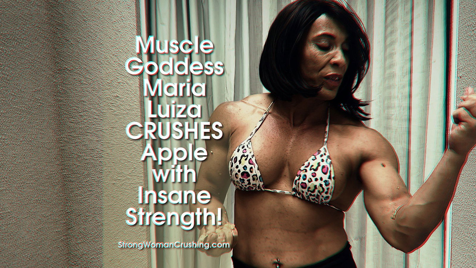 Photo by MusclegirlStrength with the username @MusclegirlStrength, who is a brand user,  February 14, 2024 at 6:56 AM and the text says 'Muscle Goddess Maria Luiza CRUSHES Apple with Insane Strength!
Full Video: https://bit.ly/3BvkR6J

Experience the awe-inspiring power and sensuality of muscular female bodybuilders as they crush apples, bend metal, lift cars, and flex their incredible..'