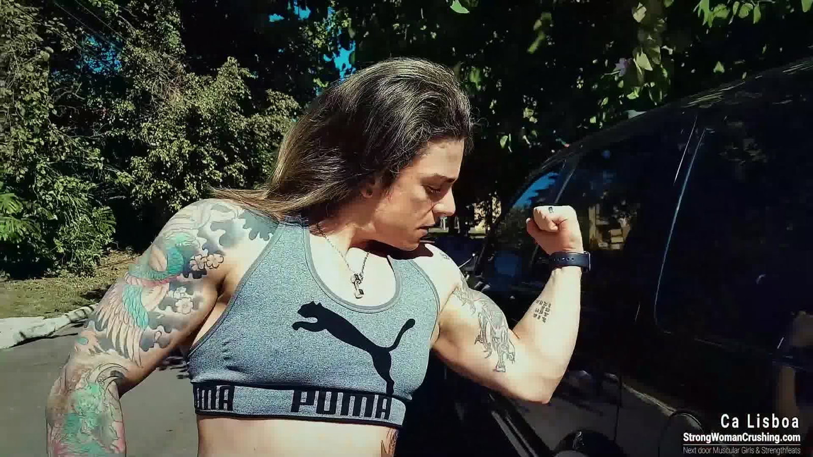 Photo by MusclegirlStrength with the username @MusclegirlStrength, who is a brand user,  March 1, 2024 at 9:13 PM and the text says 'Watch Ca Lisboa Crush It: Lifting a Heavy Pickup Truck Challenge!
Full Video: https://bit.ly/3HaVrMr

Enter the world of powerhouse women - witness muscular girls showcasing their strength, bending metal, lifting cars, and flexing their biceps with..'