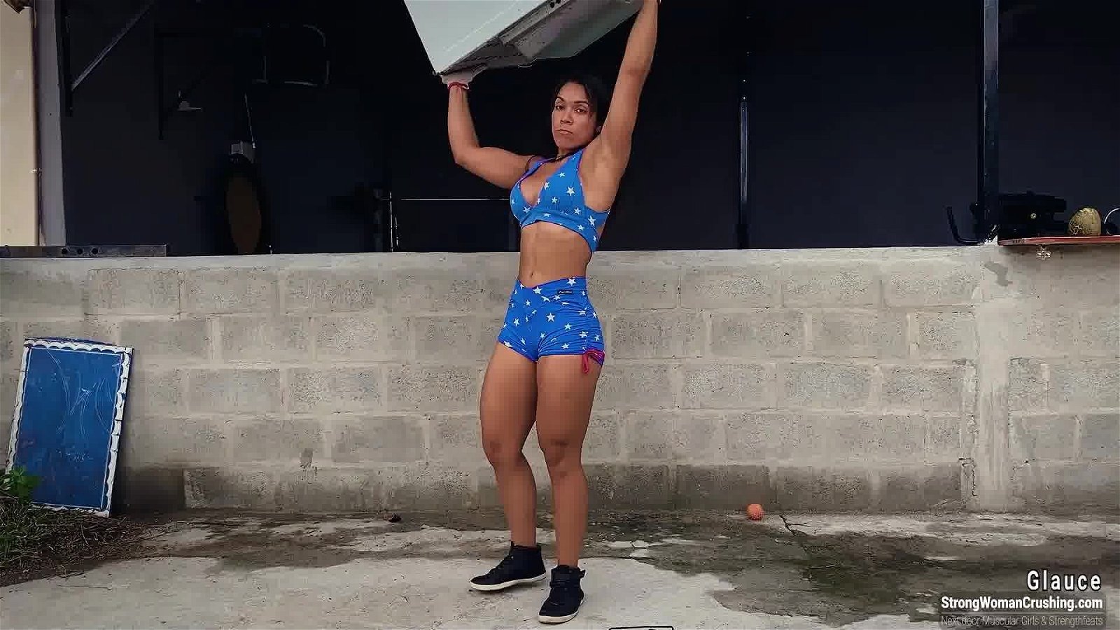 Photo by MusclegirlStrength with the username @MusclegirlStrength, who is a brand user,  January 10, 2024 at 5:21 PM and the text says 'Unleashing Glauce: Watch the Metal Stove Demolisher!
https://bit.ly/3E6fnOr

#MuscularFemales #FemaleBodybuilders #StrongWomen #MuscleGirls #FlexFriday #FitFemales #EmpoweredWomen #BicepsOfSteel #StrongIsSexy #FierceAndFit #PowerfulWomen..'