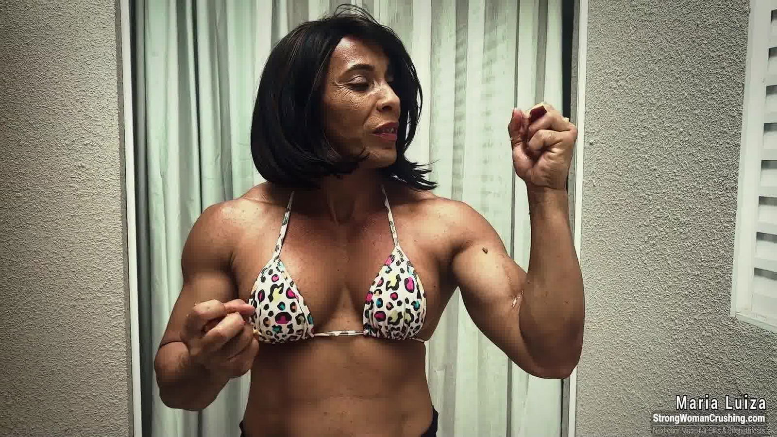 Photo by MusclegirlStrength with the username @MusclegirlStrength, who is a brand user,  February 14, 2024 at 6:56 AM and the text says 'Muscle Goddess Maria Luiza CRUSHES Apple with Insane Strength!
Full Video: https://bit.ly/3BvkR6J

Experience the awe-inspiring power and sensuality of muscular female bodybuilders as they crush apples, bend metal, lift cars, and flex their incredible..'