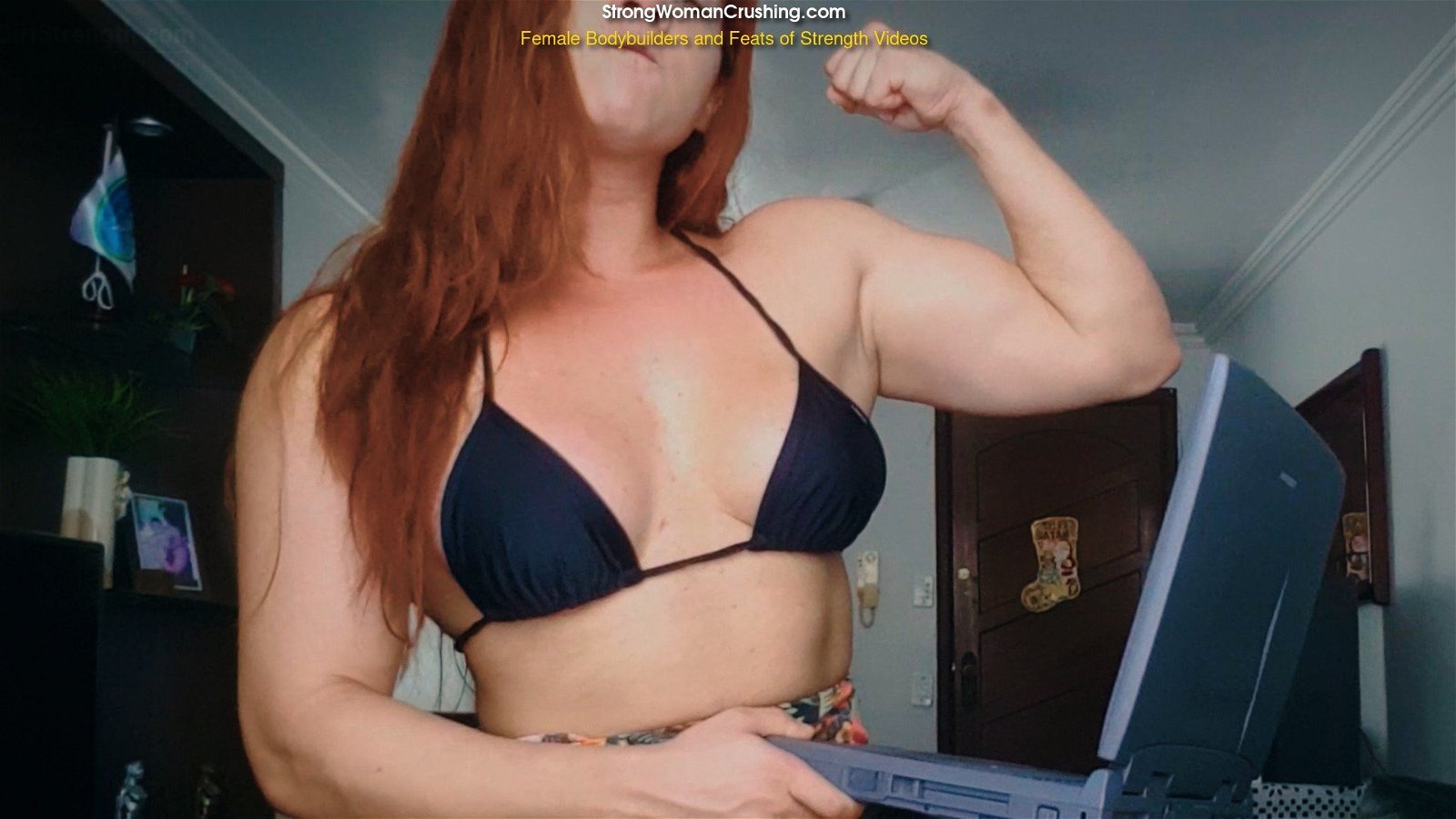 Photo by MusclegirlStrength with the username @MusclegirlStrength, who is a brand user,  April 15, 2024 at 10:57 AM and the text says 'Muscle Queen Shreds Notebook with Incredible Strength!: StrongWomanCrushing.com

#musclegirl #musclegirllove #femalemuscle #femalemuscles #featsofstrength #MuscleMadness #StrengthIsSexy #PowerfulWomen'