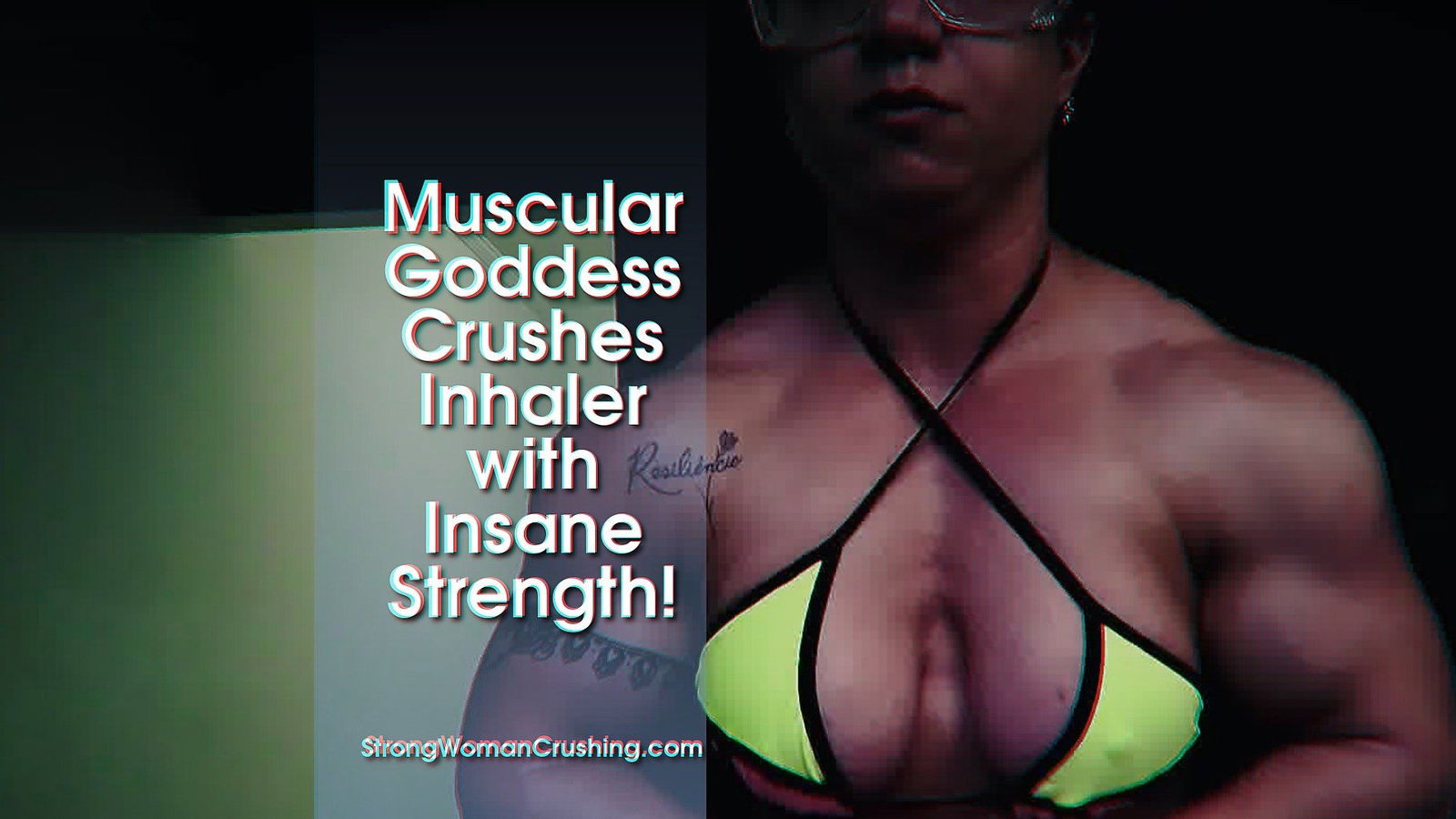 Photo by MusclegirlStrength with the username @MusclegirlStrength, who is a brand user, posted on February 27, 2024 and the text says 'Muscular Goddess Crushes Inhaler with Insane Strength!
Full Video: https://bit.ly/3zFwciz

Explore the power and sensuality of muscular female bodybuilders as they flex, lift cars, bend metal, and crush things on our site!

#musclegirl...'