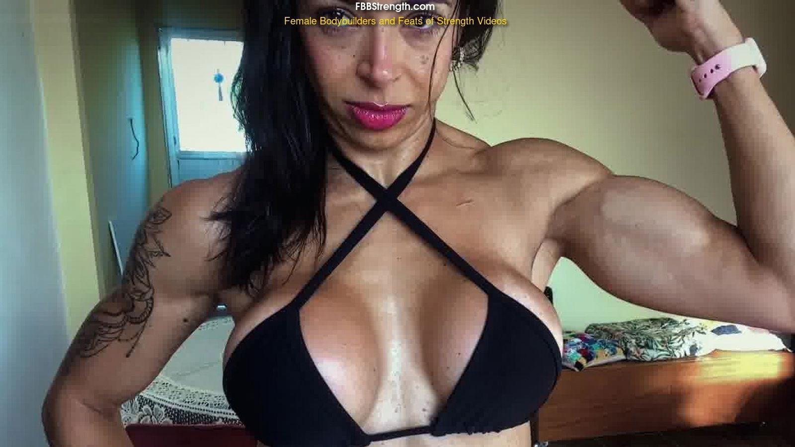 Photo by MusclegirlStrength with the username @MusclegirlStrength, who is a brand user,  April 13, 2024 at 12:17 PM and the text says 'Muscle Goddess Lidia Crushes Apples with Insane Strength!: StrongWomanCrushing.com

#musclegirl #musclegirllove #femalemuscle #femalemuscles #featsofstrength #StrongAppleSquad #MuscleCrushMonday #PowerfulFruitWarriors'