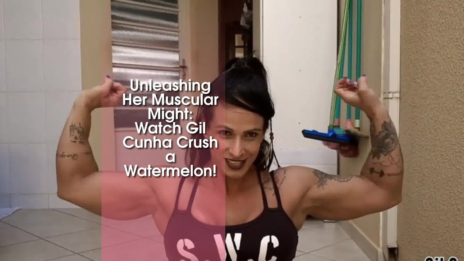 Photo by MusclegirlStrength with the username @MusclegirlStrength, who is a brand user,  January 7, 2024 at 1:55 PM and the text says 'Unleashing Her Muscular Might: Watch Gil Cunha Crush a Watermelon!
Link: https://bit.ly/3qlYEBM

#MuscularWomen #StrongAndSexy #BicepsOfSteel #GoddessesWithMuscles #PowerfulFemales #FlexFriday #StrengthAndBeauty #FitFemales #BeastModeGirls..'