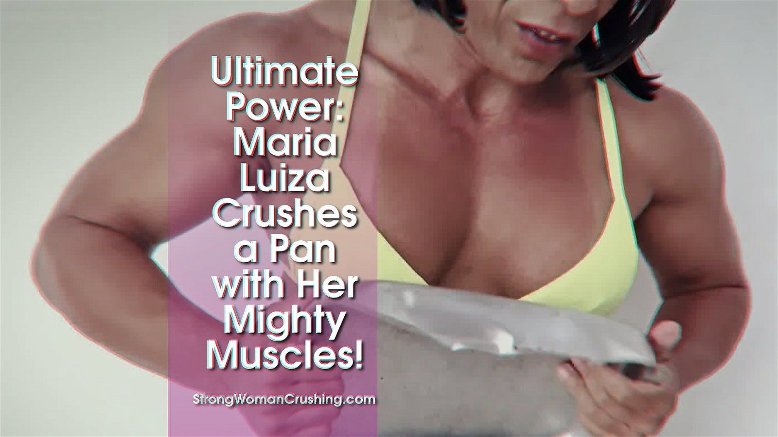 Photo by MusclegirlStrength with the username @MusclegirlStrength, who is a brand user,  March 4, 2024 at 5:50 PM and the text says 'Ultimate Power: Maria Luiza Crushes a Pan with Her Mighty Muscles!
Full Video: fbbstrength.com

Embrace the power and beauty of muscular female bodybuilders on our site - witness them flex, crush, and conquer with their incredible strength!..'