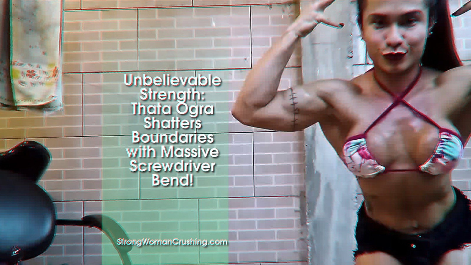 Photo by MusclegirlStrength with the username @MusclegirlStrength, who is a brand user,  February 8, 2024 at 5:36 PM and the text says 'Unbelievable Strength: Thata Ogra Shatters Boundaries with Massive Screwdriver Bend!
Full Video: https://bit.ly/3lwq8Dq

Experience the awe-inspiring power of muscular goddesses as they bend, lift, and flex their way into your heart at our site..'