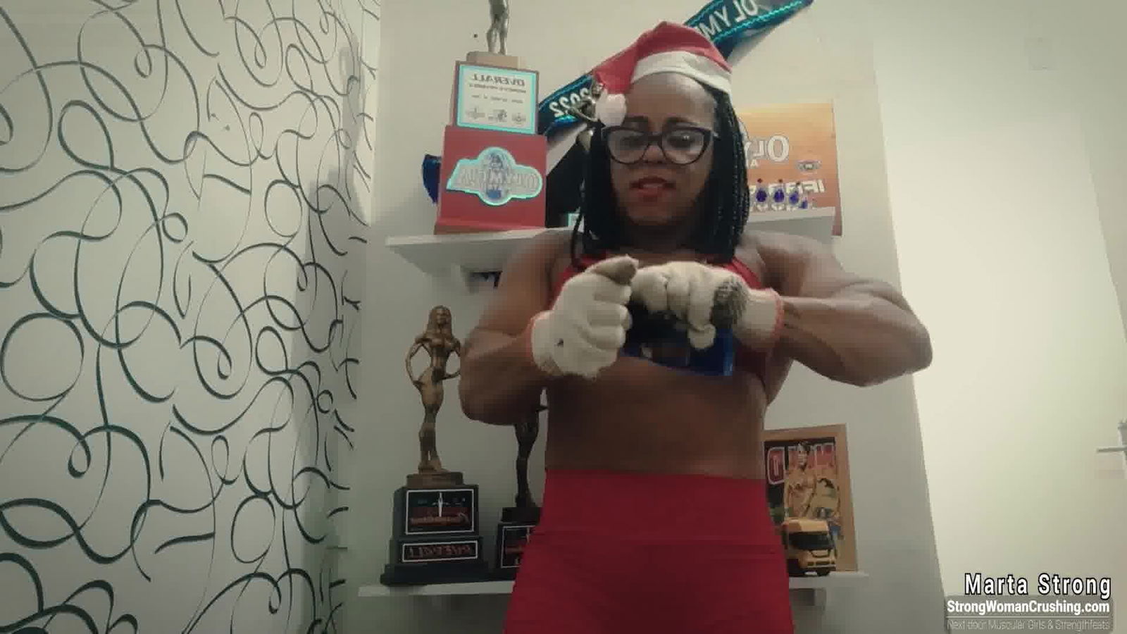 Album by MusclegirlStrength with the username @MusclegirlStrength, who is a brand user,  February 27, 2024 at 5:07 PM and the text says 'Muscular Marta Destroys Christmas Toys with Power!
Full Video: https://bit.ly/3jpkS6c

Check out our site for the ultimate display of muscular female bodybuilders flexing their muscles, bending metal, lifting cars, and crushing things with their..'