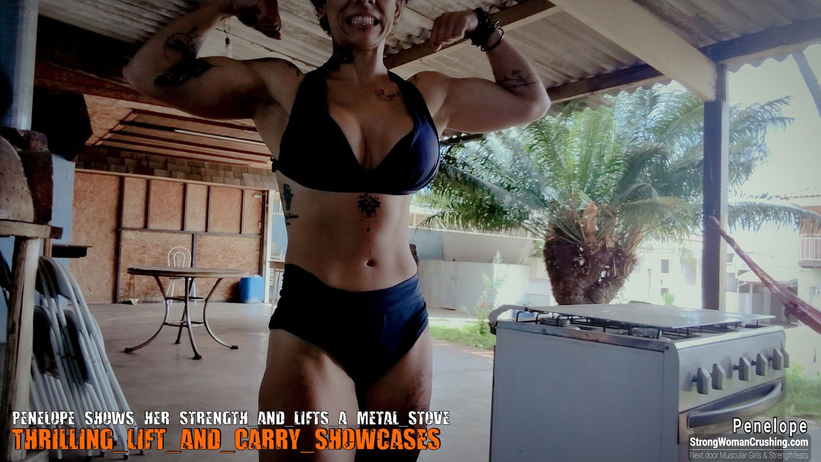 Photo by MusclegirlStrength with the username @MusclegirlStrength, who is a brand user,  October 23, 2023 at 1:30 PM and the text says '👉 www.strongwomancrushing.com 👈

🔥 Join our exclusive membership to watch Penelope crush a metal stove! 🔥

Don't miss out on witnessing the incredible strength of our model, Penelope. She effortlessly lifts and crushes a heavy metal stove like..'