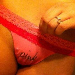 Photo by AshtenTheSlut96 with the username @Bustyashten38C,  February 6, 2021 at 4:23 PM. The post is about the topic Cameltoe and the text says 'vspink thong cameltoe. hope you like seeing my pussy outline'