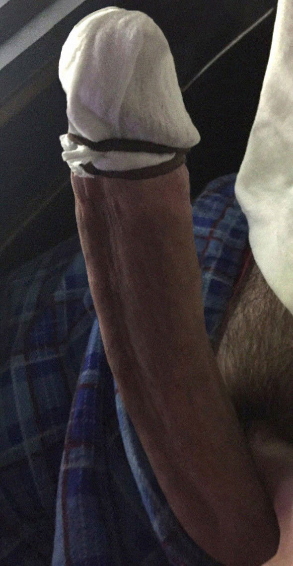 Photo by Bunny with the username @BunnyDick,  September 8, 2020 at 2:19 AM. The post is about the topic Big dicks and the text says 'In some cultures like ancient greek and others when I cover only my glans like that I will be considered as "fully clothed" :D

#me #Penis #Erection #Cock  #Glans #CockSock'