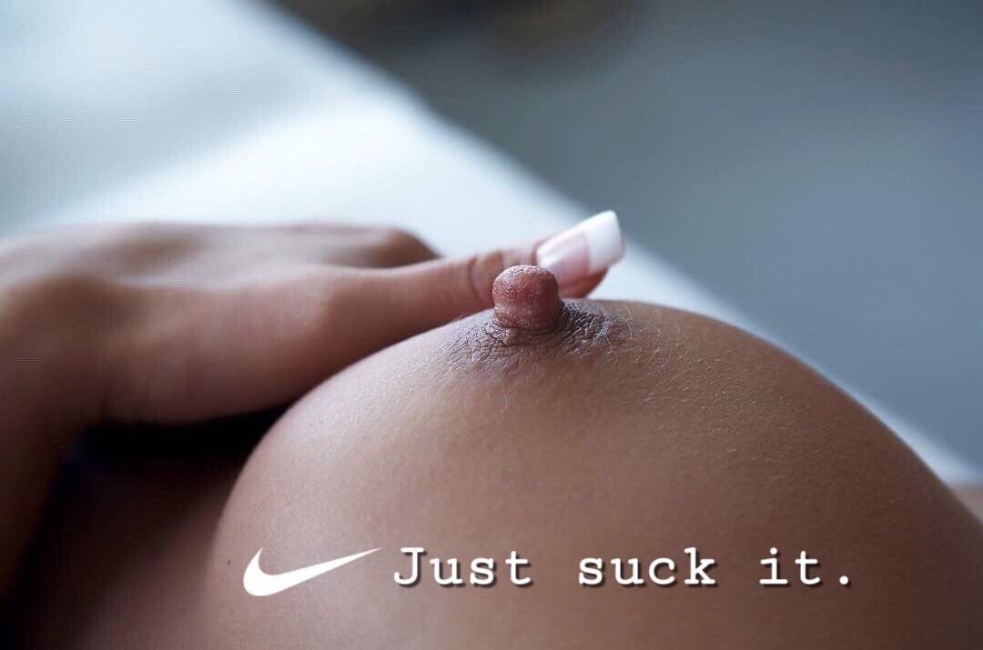 Photo by Anicklebitome with the username @Anicklebitome, who is a verified user,  December 8, 2018 at 8:02 AM. The post is about the topic My sensual thoughts and the text says 'Just suck it
Source tumblr.com'