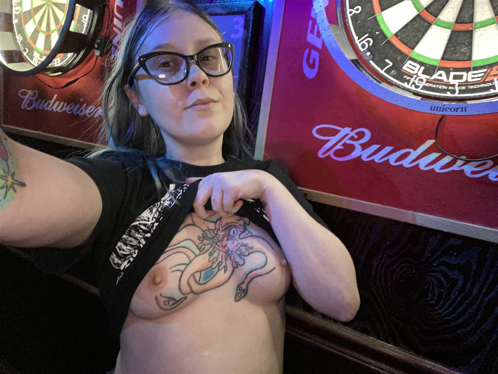 Photo by Ariel Durand with the username @arielofbabylon, who is a star user,  October 7, 2020 at 7:28 PM. The post is about the topic Small Boobs and the text says 'showing off my tits at the bar made me so anxious but it was so fun! Follow my free onlyfans to find the full set ❤️ https://onlyfans.com/arielofbabylonFree'