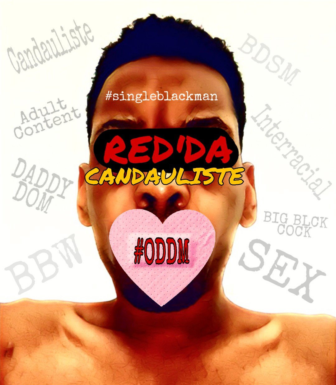 Photo by T.Y.S.O.N with the username @singleblackman,  September 21, 2020 at 8:53 AM and the text says 'My name is "RED" the #singleblackman #daddydom #candauliste & #contentcreator looking for dirty minded freaks, like me!!! #ondaddiesdirtymind'