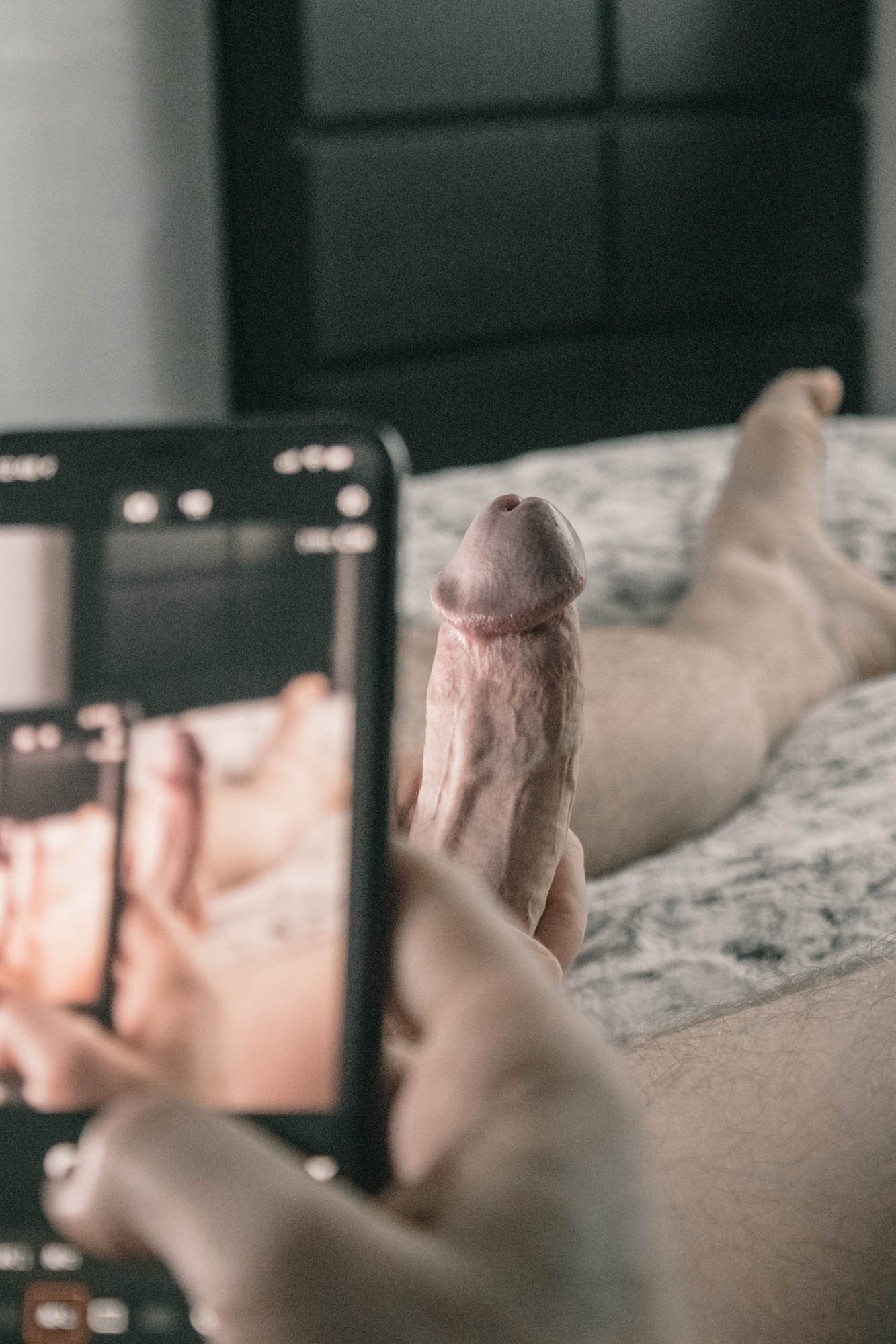 Photo by fukrme with the username @fukrme,  December 29, 2019 at 11:45 PM. The post is about the topic Cumshot and the text says 'The art of dick pics, and when you edge just a bit too much..'