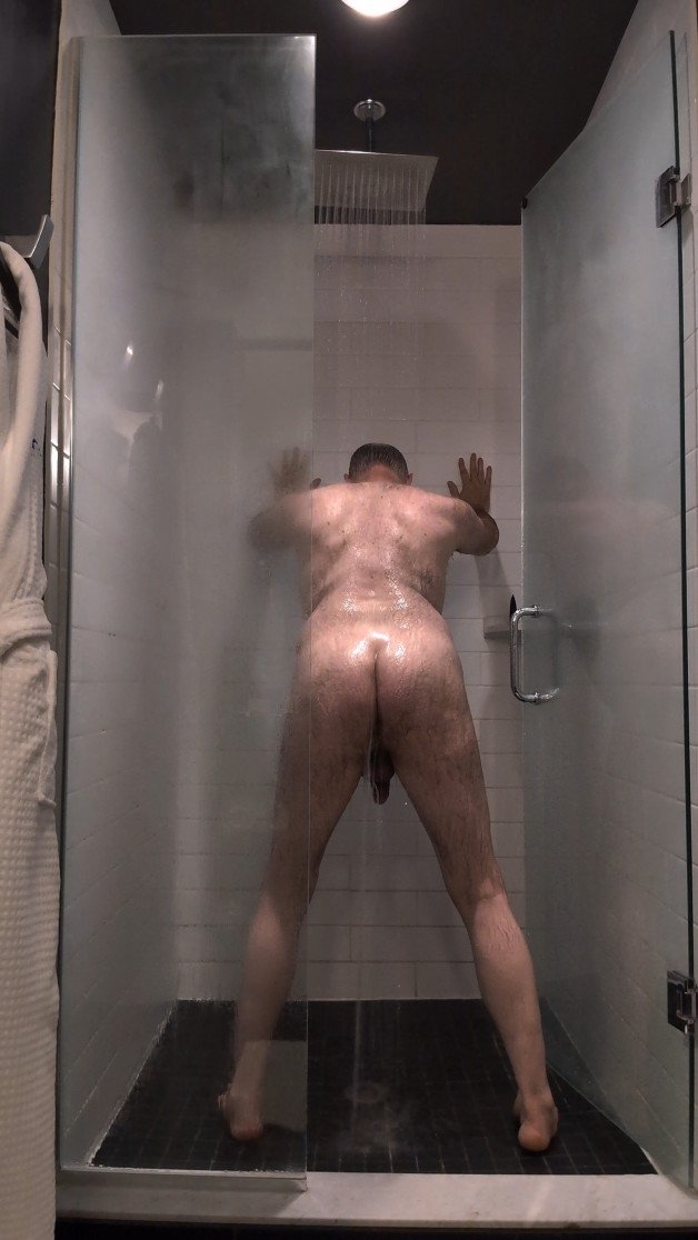 Photo by Cautious Curious with the username @CautiousCurious, who is a verified user,  September 9, 2024 at 3:51 AM. The post is about the topic Gay hairy asshole and the text says 'I need someone to join me in the shower.
#me #ass  #balls #cock #hairy #shower #cautiouscurious'