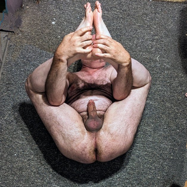 Photo by Cautious Curious with the username @CautiousCurious, who is a verified user,  October 10, 2023 at 10:10 PM. The post is about the topic Gay hairy asshole and the text says 'Holding my feet so that everything is accessible.
#me #ass #balls #cock #hairy #feet #cautiouscurious'