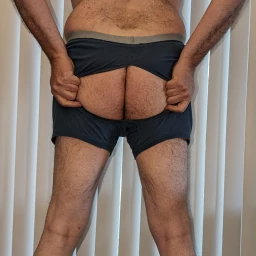 Photo by Cautious Curious with the username @CautiousCurious, who is a verified user,  March 26, 2024 at 12:15 PM. The post is about the topic Gay hairy asshole and the text says 'Ripping open my underwear so that someone can rip open my tight hole.
#me #ass #hairy #underwear #cautiouscurious'