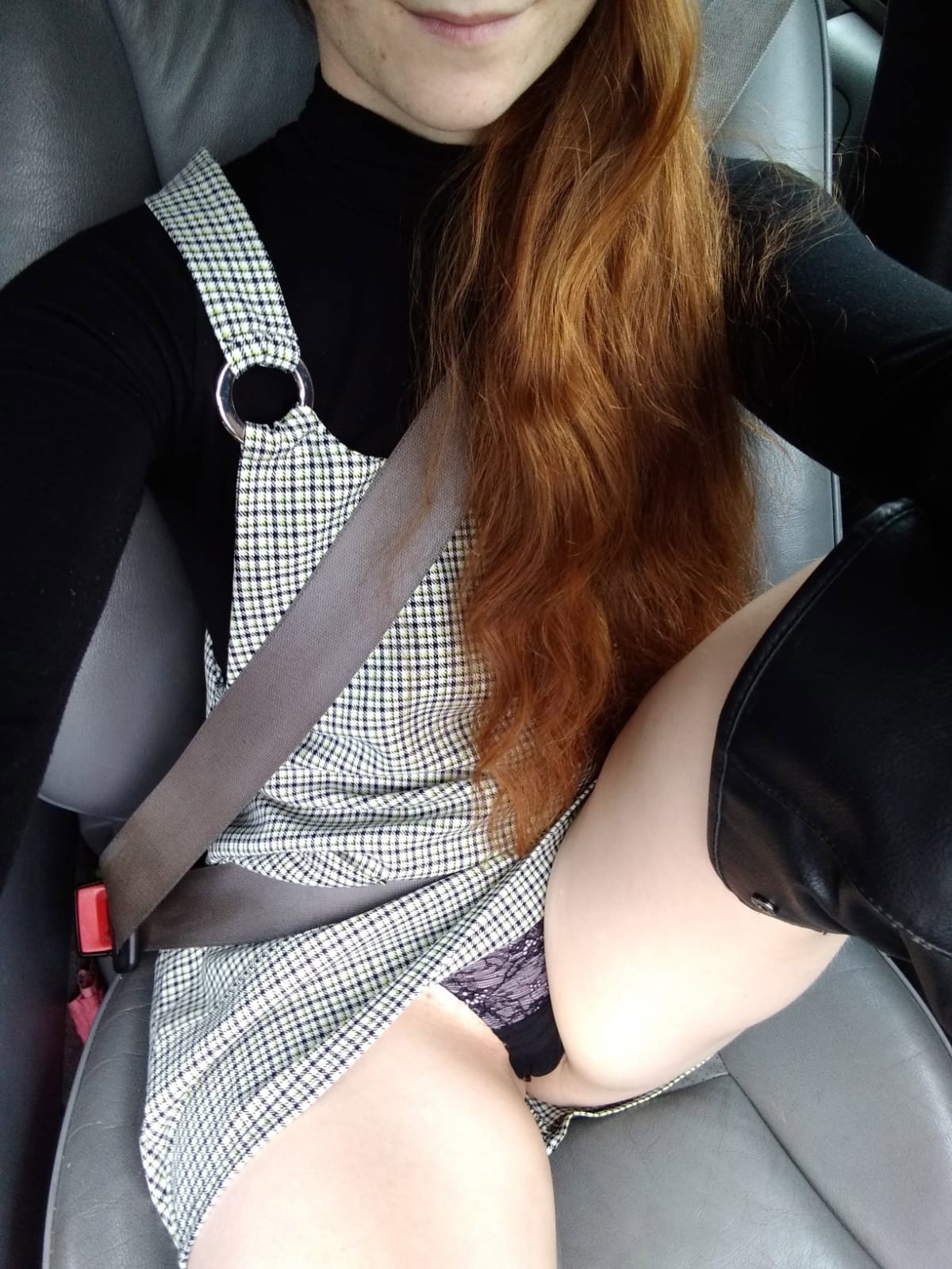 Photo by RedHeadedBi with the username @RedHeadedBi, who is a star user,  November 3, 2020 at 2:29 PM and the text says 'Feeling sexy in yesterday's outfit! Had to share this photo with yous 😇😈💦 

Loving the socks and boots look, what do yous think?'