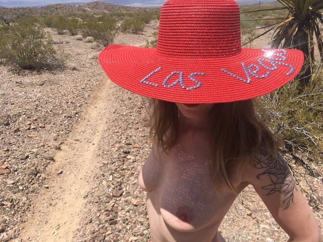 Photo by RGCOregon with the username @RGCOregon, who is a verified user,  September 30, 2020 at 7:51 AM. The post is about the topic Ass and the text says 'i am a desert creature. 
#vegas
#takenbyhim'