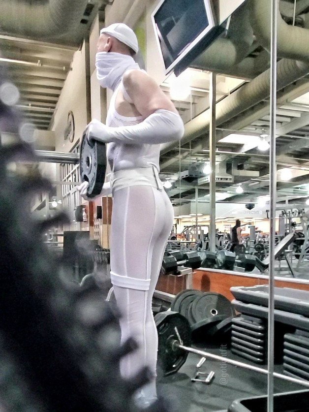 Photo by GoTightFit with the username @gotightfit,  July 14, 2021 at 12:02 PM. The post is about the topic GoTightFit and the text says 'gym shot

#gotightfit #gym #fitspo #tightbody #bodygoals #sexywear #tightsfetish #tightsfashion #fitnessbeauty #hotmodel #buns #sexystyle #fitspiration'