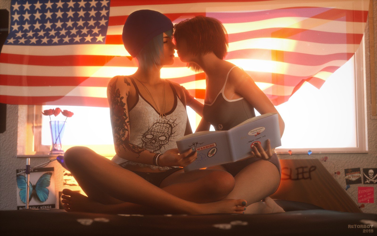 Photo by Curio Of Awesome with the username @CurioOfAwesome,  May 29, 2020 at 6:01 PM. The post is about the topic Games and the text says '#LifeIsStrange #ChloePrice #MaxCaulfield #lesbian #lesbians'