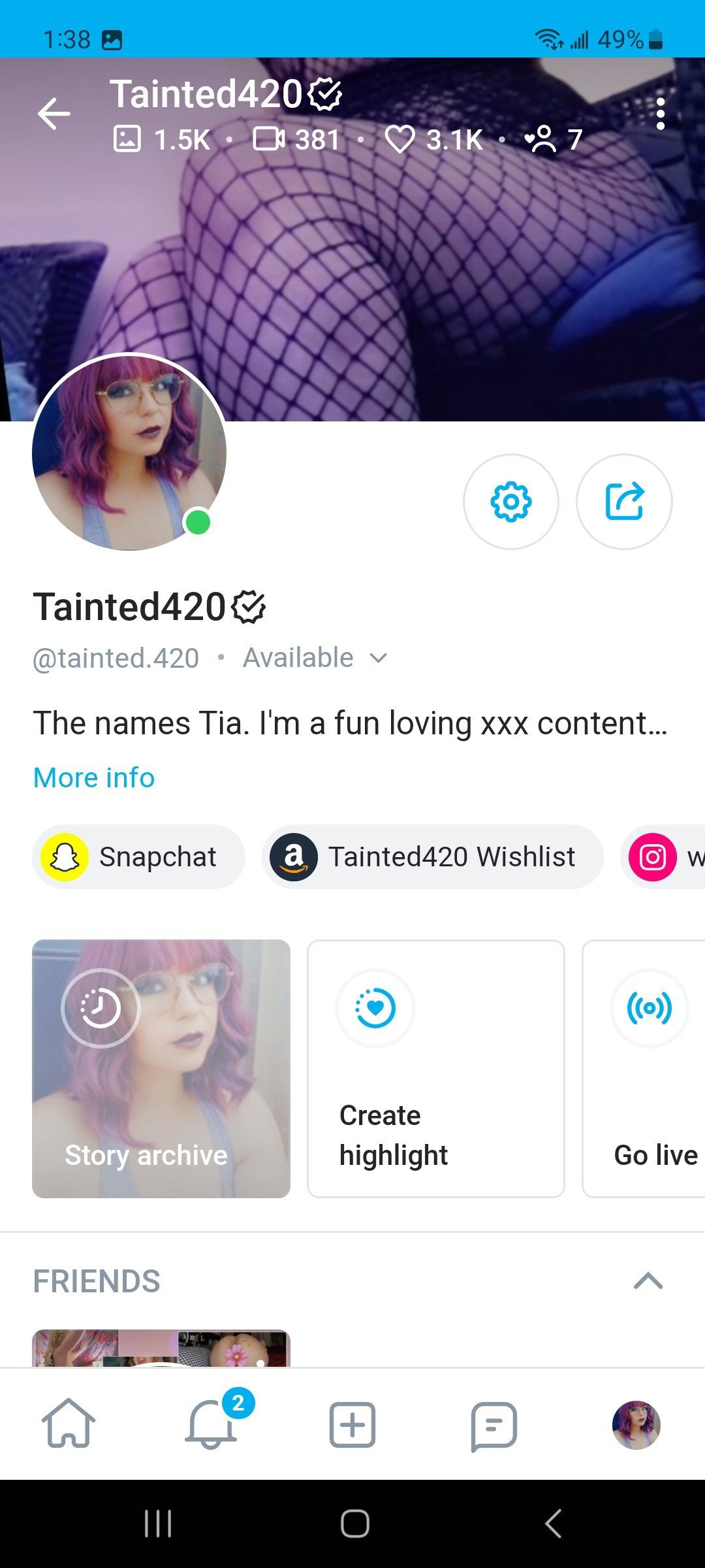 Photo by Tainted420 with the username @Tainted420, who is a star user,  November 25, 2023 at 12:56 AM. The post is about the topic Camgirlcontent