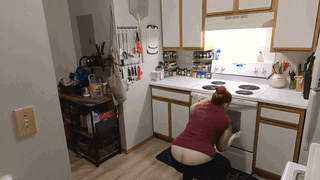 Photo by SpicedEnterprise with the username @spicesophia, who is a star user,  September 7, 2024 at 7:47 PM and the text says 'New clip! Unaware house cleans kitchen with   is out now!! https://www.sextpanther.com/SophiaSinclair?feedid=4143530'