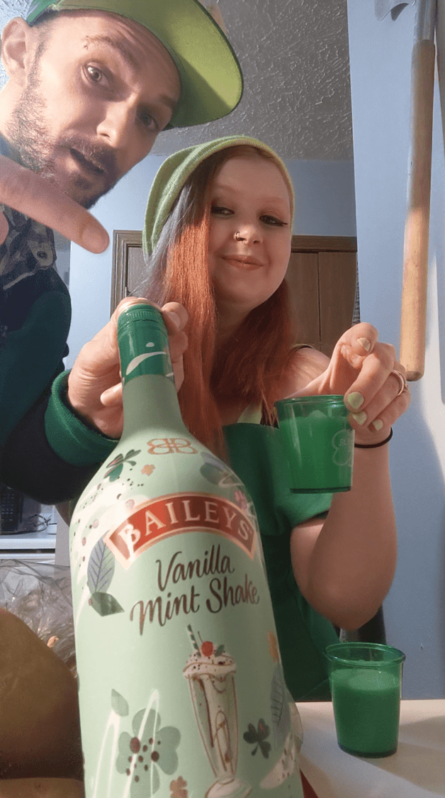 Photo by SpicedEnterprise with the username @spicesophia, who is a star user,  March 17, 2023 at 9:40 PM and the text says 'New Bailey vanilla mint shake taste test out now https://www.tiktok.com/@spicedenterprise'