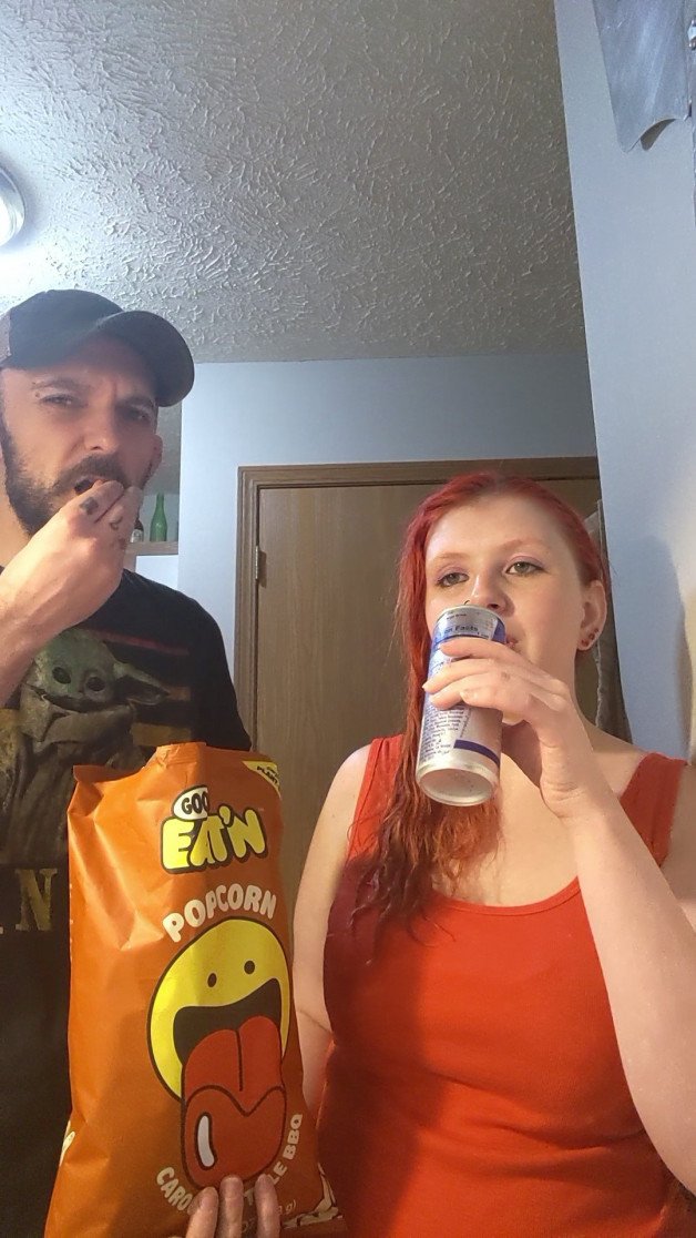 Photo by SpicedEnterprise with the username @spicesophia, who is a star user,  August 16, 2023 at 6:16 PM. The post is about the topic SFW Content and the text says 'Good Eat'n Carolina BBQ Flavored Popcorn Taste Test #VertVids https://rumble.com/v37vsw8-good-eatn-carolina-bbq-flavored-popcorn-taste-test-vertvids.html'