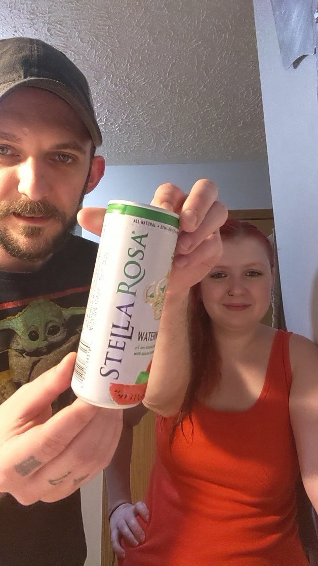 Photo by SpicedEnterprise with the username @spicesophia, who is a star user,  August 8, 2023 at 7:03 PM. The post is about the topic SFW Content and the text says 'Stella Rosa Canned Wine (Watermelon and Peach) Taste Test #VertVid https://rumble.com/v35qjlk-stella-rosa-canned-wine-watermelon-and-peach-taste-test-vervids.html'