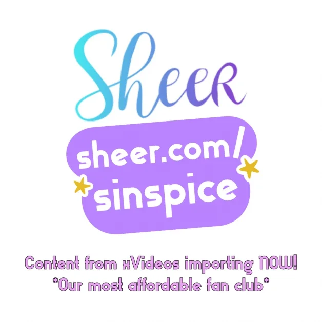 Photo by SpicedEnterprise with the username @spicesophia, who is a star user,  April 3, 2024 at 6:11 PM and the text says 'It's finally happening! Make sure you check it out! Https://www.sheer.com/sinspice'