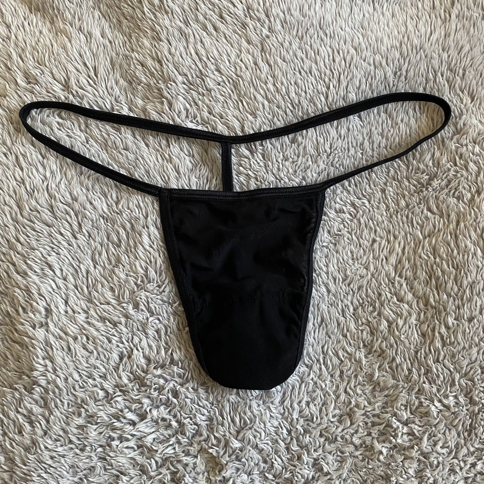 Album by Tilly 💕 with the username @Xoxtillyxox,  October 6, 2020 at 9:41 AM. The post is about the topic Sellingpanties and the text says 'Custom pair of black g-strings! Let me know what you want me to do in them and the length of time you want me to wear them!! I'll do anything in these for you <3 All panties are vacuum sealed for freshness and are delivered in discreet packaging!

these..'