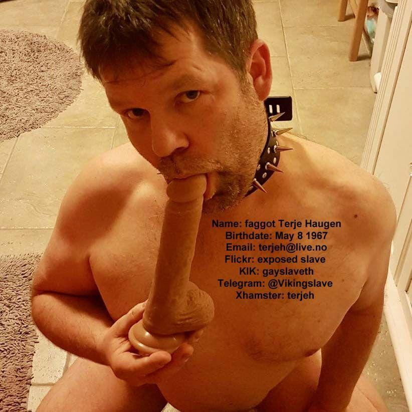 Photo by terjehaugen13 with the username @terjehaugen13,  October 13, 2020 at 5:18 PM. The post is about the topic exposure faggot and the text says 'Terje Haugen is a Norway queer sissy faggot needs hard exposure and hard degradation let him know you see his exposure to him : 
Terje Haugen 6640 Kvanne terjeh@live.no'