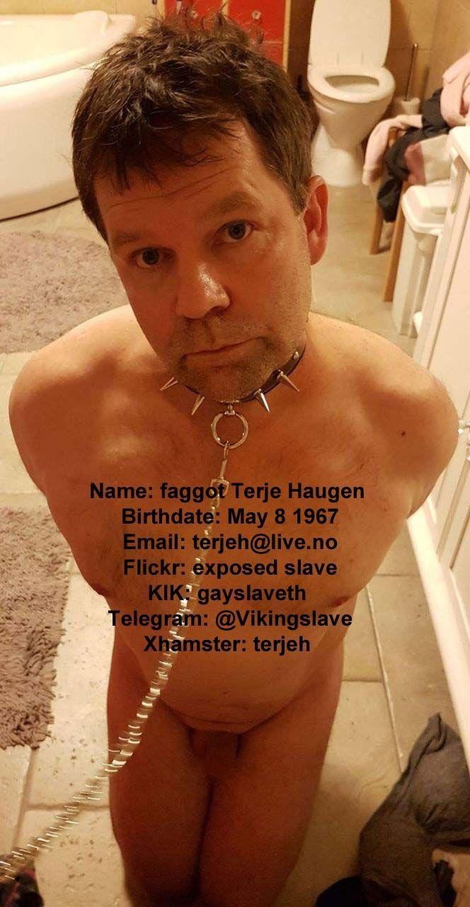 Photo by terjehaugen13 with the username @terjehaugen13,  October 13, 2020 at 5:18 PM. The post is about the topic exposure faggot and the text says 'Terje Haugen is a Norway queer sissy faggot needs hard exposure and hard degradation let him know you see his exposure to him : 
Terje Haugen 6640 Kvanne terjeh@live.no'