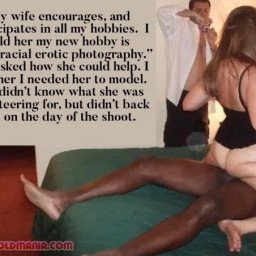 Photo by Cuckold Mania with the username @cuckoldmania,  May 30, 2021 at 7:51 AM. The post is about the topic BBC Cuckold and the text says 'My wife encourages, and participates in all my hobbies. I told her my new hobby is “Interracial erotic photography”. She aksed how she could help. I told her I needed her to model. She didn’t know what she was volunteering for, but didn’t back out on the..'