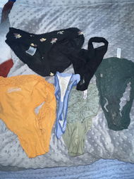 Photo by Blacksugar1994 with the username @Blacksugar1994,  July 5, 2022 at 1:11 PM. The post is about the topic Wet dirty panties/grool pussy and the text says 'What a haul of stolen dirty panties over the 4th of July from my sister in law 🤤'