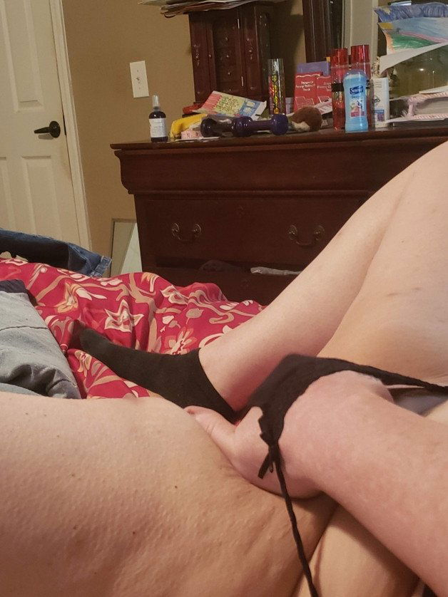 Photo by Titan5458 with the username @Titan5458,  July 25, 2022 at 6:14 PM. The post is about the topic real wifes and the text says 'Hubby getting me ready for a little anal'