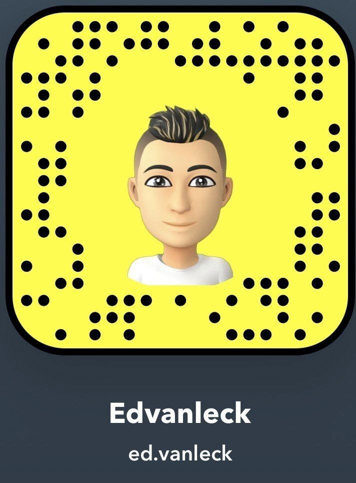 Photo by ed.vanleck with the username @edvanleck, who is a verified user,  May 17, 2023 at 7:13 AM and the text says 'Snapchat:ed.vanleck'