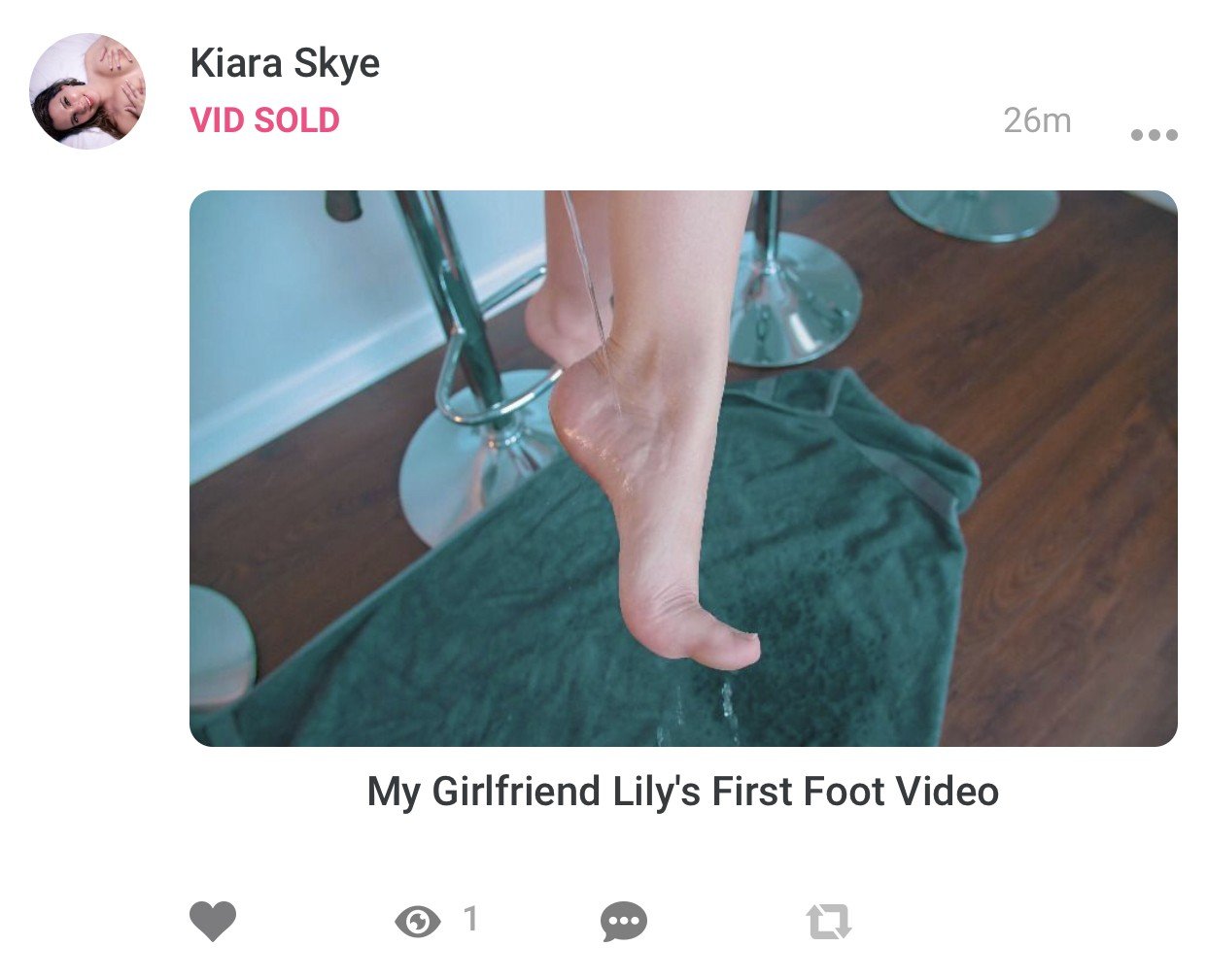 Photo by Kiara Skye with the username @KiaraSkye, who is a star user,  April 4, 2020 at 7:07 PM. The post is about the topic Foot Fetish and the text says 'SOLD SOLD SOLD! 💸💸💸💸

Get yours at https://kiaravids.com 🎬


#feet #footjob #fj #pedicure #toes #bg #pawg #thick #footfetish #domme #findom #femdom #soles #wetfeet #pussy #amateur #brunette'