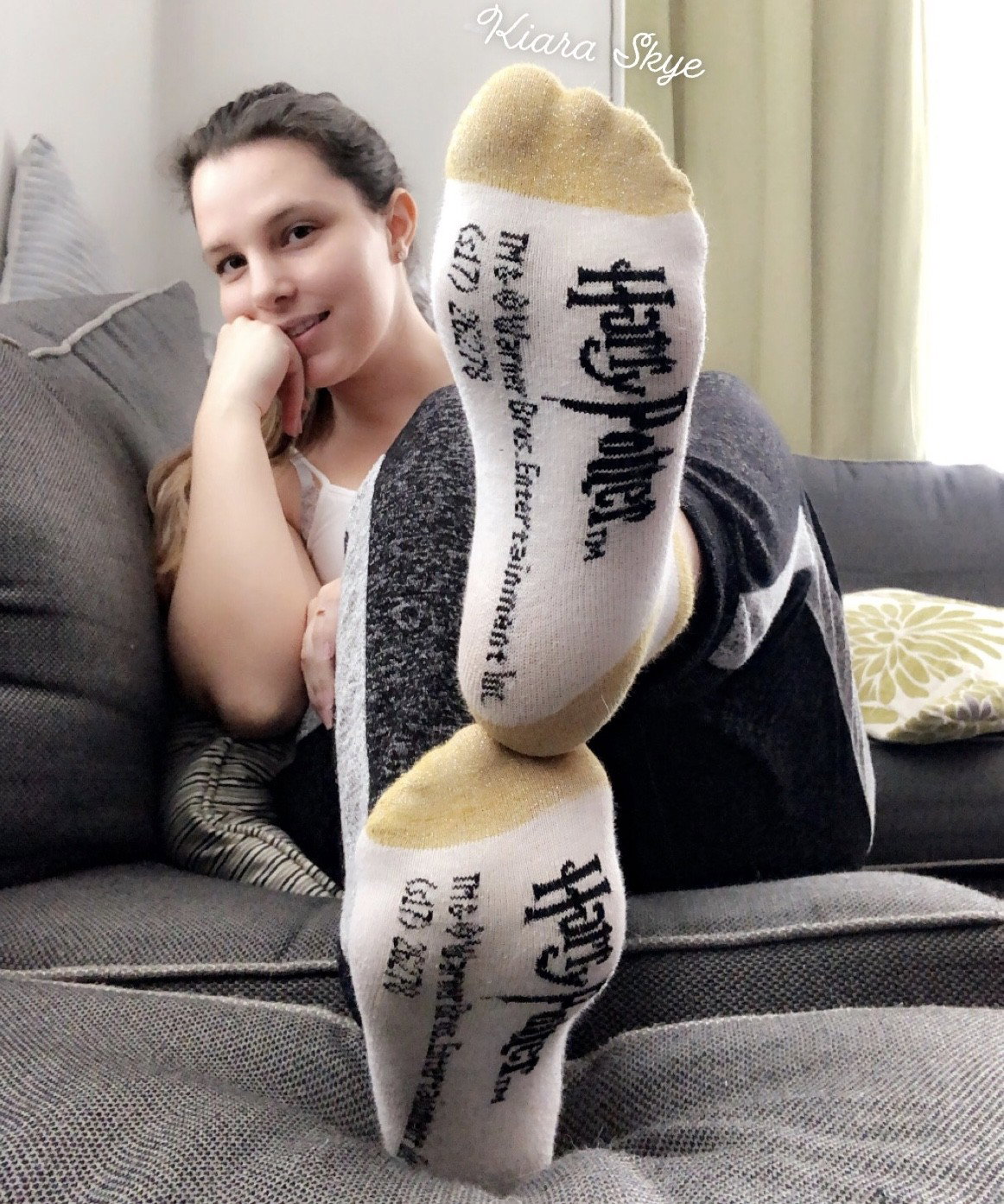 Photo by Kiara Skye with the username @KiaraSkye, who is a star user,  March 14, 2020 at 6:25 PM. The post is about the topic Hot Girls in Socks and the text says '😏 See more #socks and #boobs on https://kiarafans.com 🧦

🔥ONLY A FEW SUBS LEFT AT $7.99! HURRY!🔥

#feet #footfetish #brunette #queen #femdom #findom #humiliation #smellyfeet #foot #toes #soles #footqueen #domme'